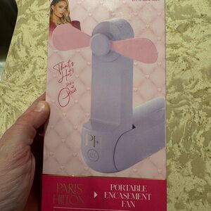 5/$55 !! 🔥 Paris Hilton Pink and purple Portable Fan
